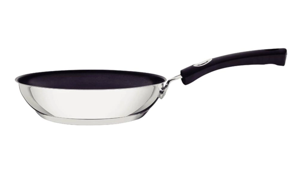 Frigideira Rasa Tramontina Solar Silicone 20cm Em Inox E Revestimento Interno Antiaderente Frigideira Rasa Tramontina Solar Silicone 20cm Em Inox E Revestimento Interno Antiaderente