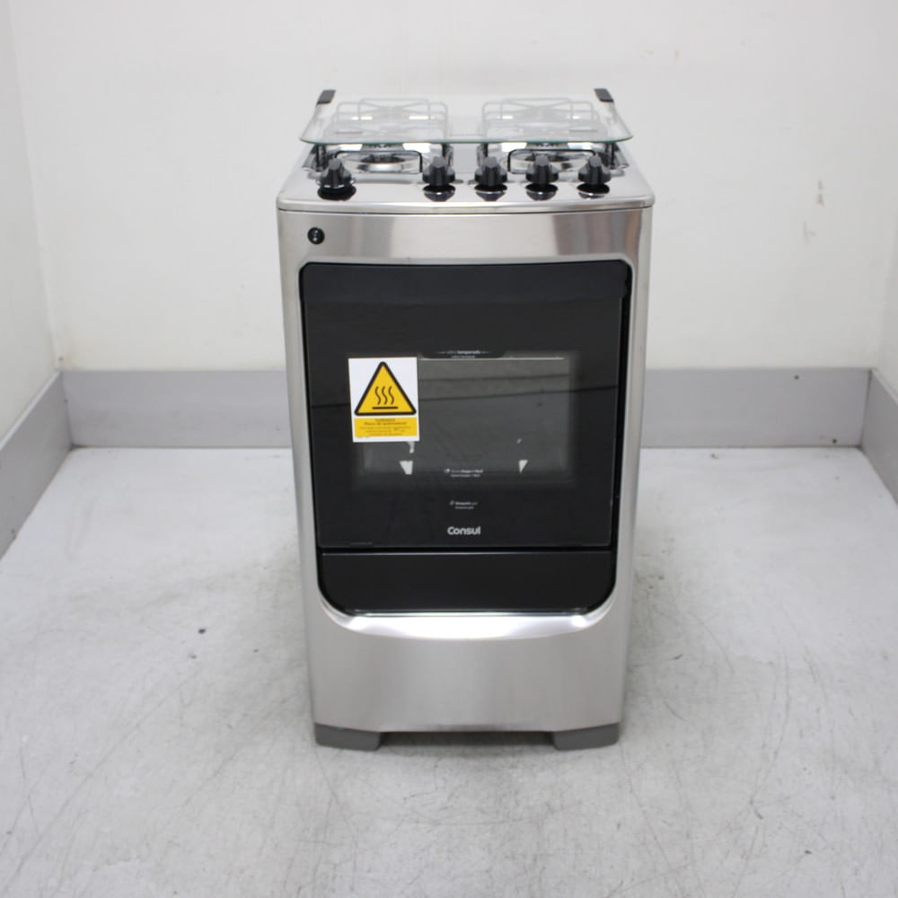 Fogão Consul 4 Bocas Inox Com Acendimento Automático - Cfo4narus3_Wbom_Cg6829018 Bivolt Fogão Consul 4 Bocas Inox Com Acendimento Automático - Cfo4narus3_Wbom_Cg6829018 Bivolt