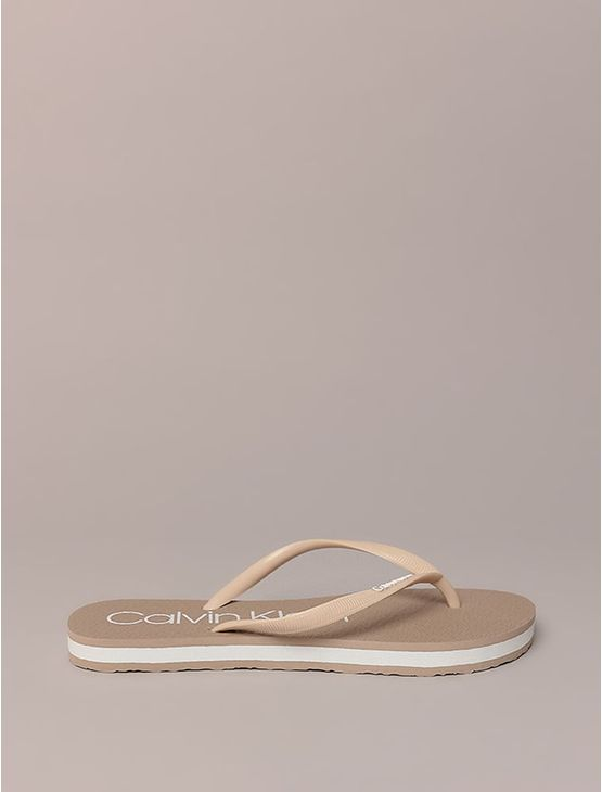 Chinelo Swim Calvin Klein - Caqui Claro Chinelo Swim Calvin Klein Caqui Claro 39/40
