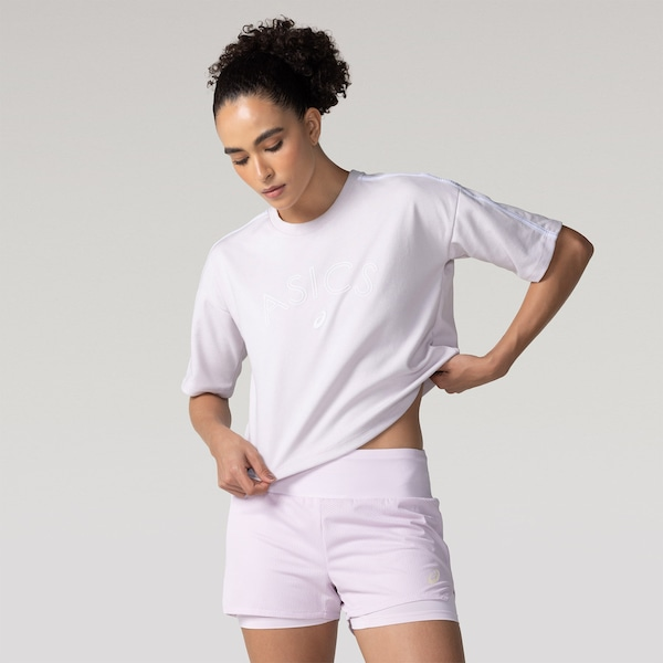 Camiseta Ls Mp Asics Lic Cropped Cla Feminina Camiseta Ls Mp Asics Lic Cropped Cla Feminina