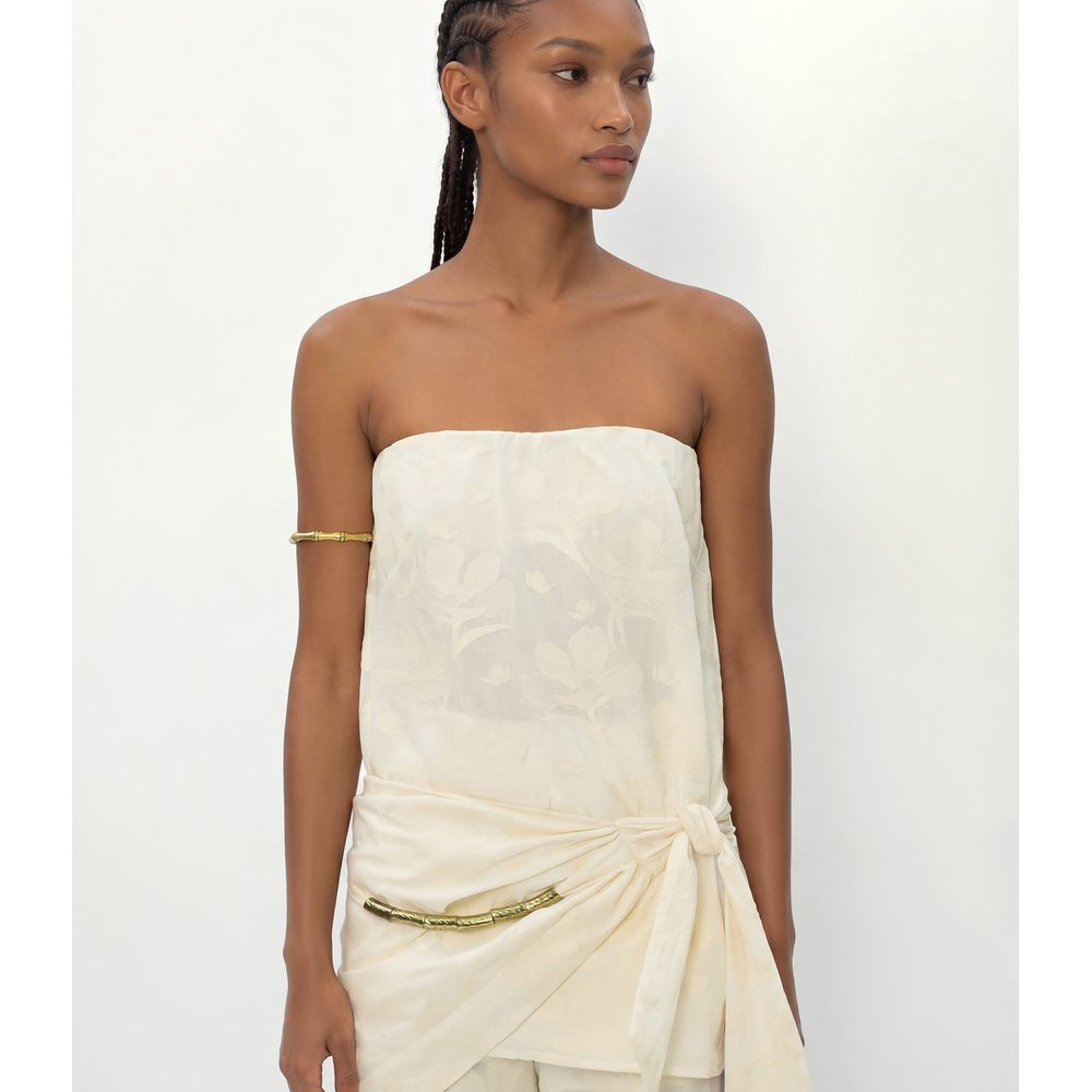 Blusa Sem Alca Bordado Holambra Blusa Sem Alca Bordado Holambra