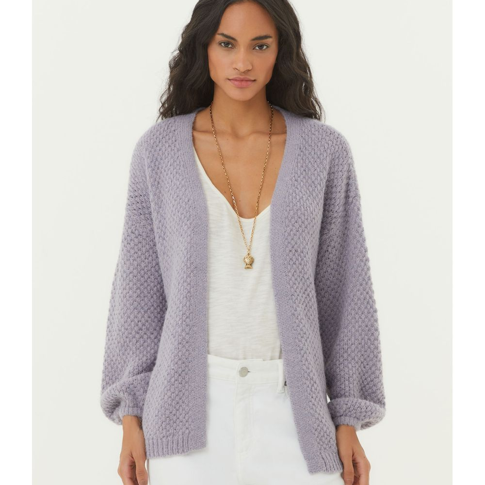 Cardigan Tricot Manga Balone Cardigan Tricot Manga Balone