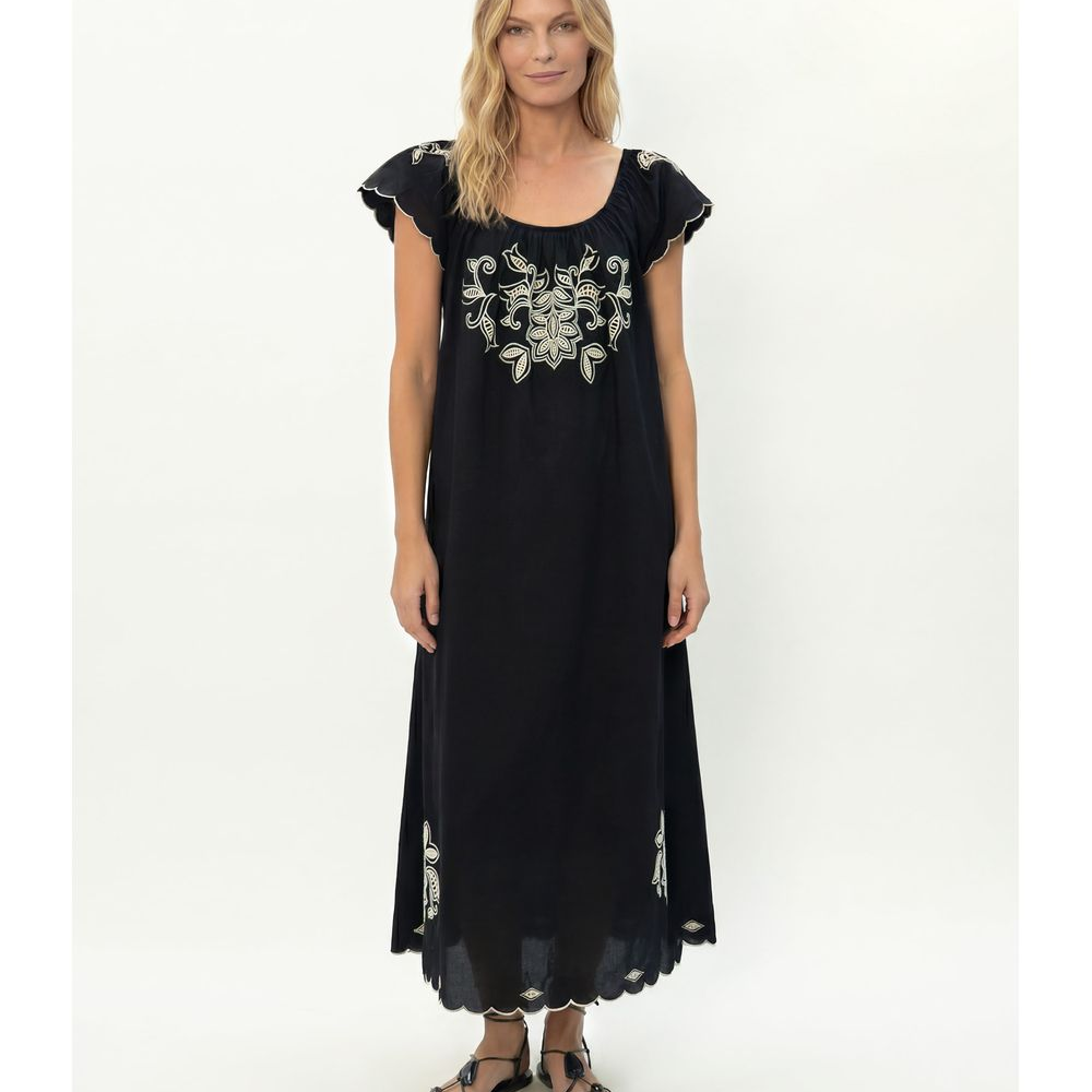 Vestido Bordado Folk Vestido Bordado Folk