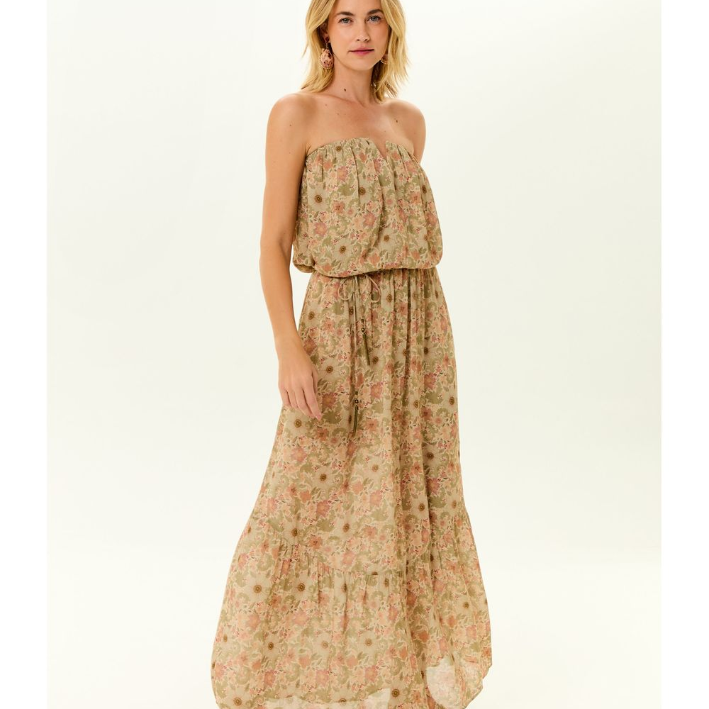 Vestido Midi Ggt Estampa Horto Vestido Midi Ggt Estampa Horto