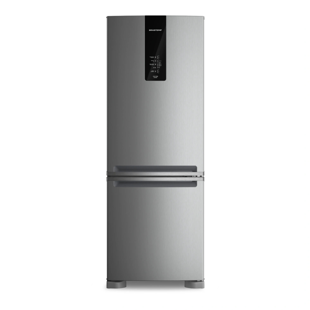 Geladeira Brastemp Frost Free Inverse A+++ 479 Litros Cor Inox Com Super Capacidade E Smart Flow - Bre58fk 110V