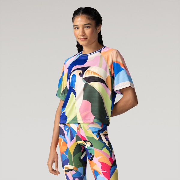 Camiseta Farm Dryfit Voo Tropical Feminina Camiseta Farm Dryfit Voo Tropical Feminina