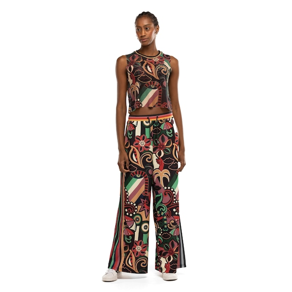 Blusa Cropped Feminina Farm Tela Floresta de Cor Blusa Cropped Feminina Farm Tela Floresta de Cor