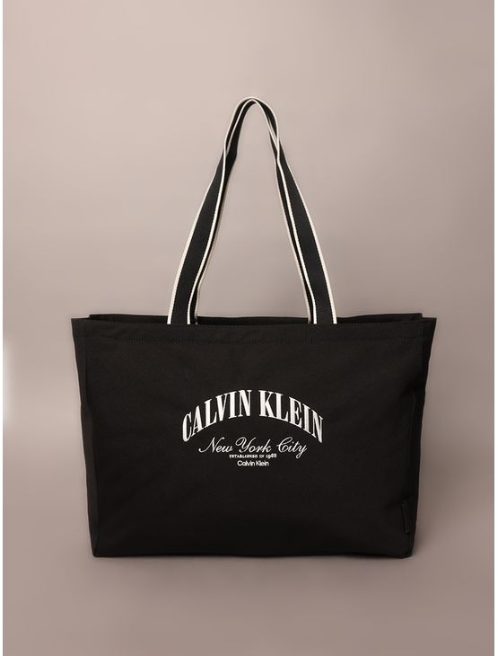 Bolsa Tote Ckj Graphic Logo - Preto Bolsa Tote Ckj Graphic Logo Preto u