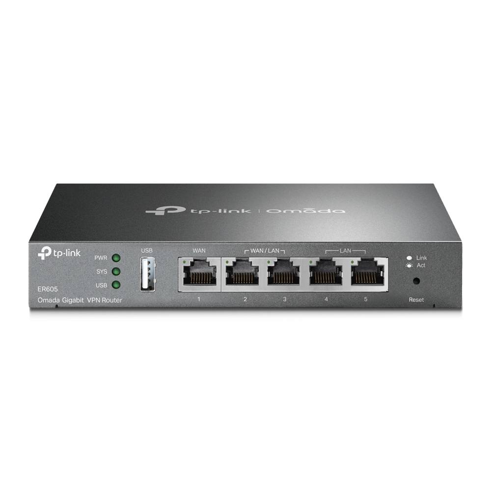 Roteador TP-Link TL-ER605 VPN Gigabit Omada Multi-WAN Roteador TP-Link TL-ER605 VPN Gigabit Omada Multi-WAN