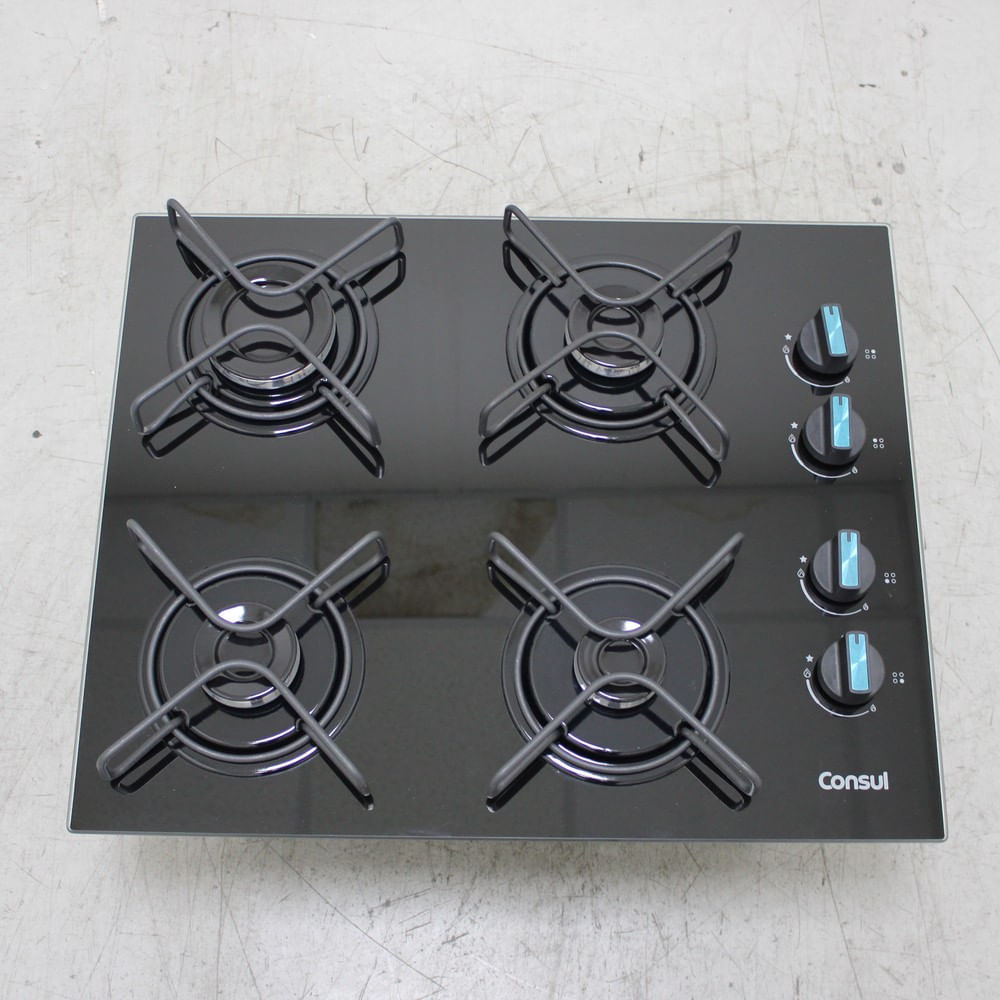 Cooktop 4 Bocas A Gás Consul Com Grades Estáveis E Mesa De Vidro - Cd060beus1_Wexcele_Cg6720761 Bivolt Cooktop 4 Bocas A Gás Consul Com Grades Estáveis E Mesa De Vidro - Cd060beus1_Wexcele_Cg6720761 Bivolt