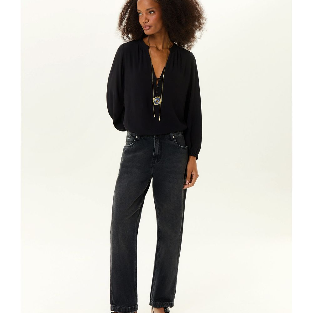 Calça Jeans Black Relaxed Rasgos Calça Jeans Black Relaxed Rasgos