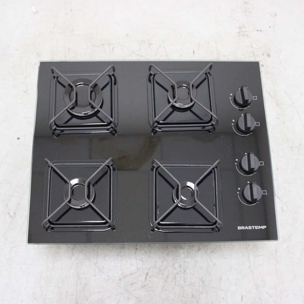 Cooktop Brastemp 4 Bocas A Gás Com Grades De Ferro Aramado E Chama Simmer - Bdd61beus3_Wbom_Cf6697009 Bivolt