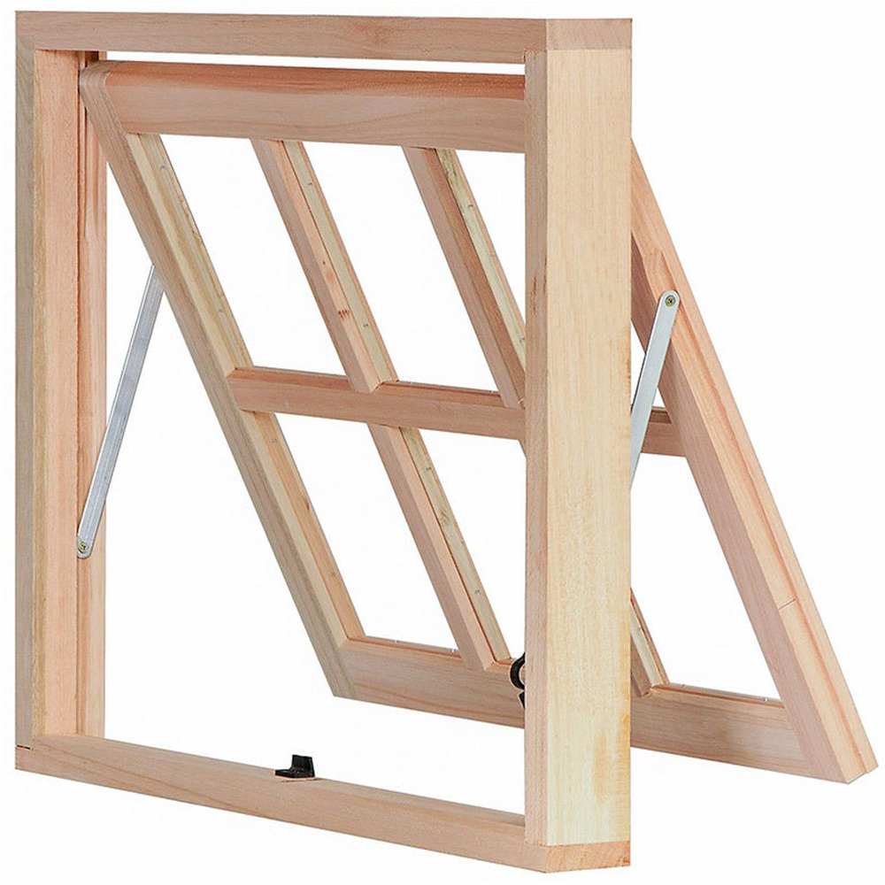Janela de Madeira Eucalipto Rondosul Maxim-Ar MP61, 80 x 60 cm