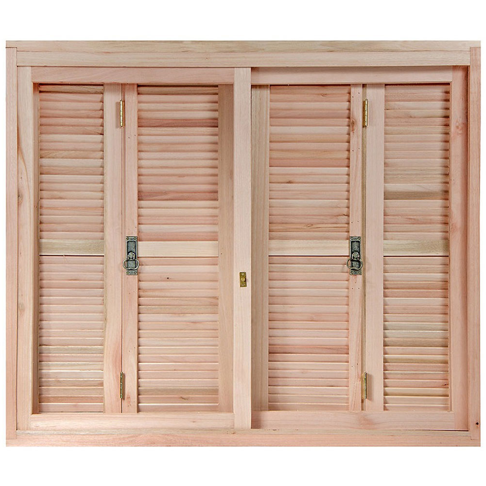 Janela de Madeira Eucalipto Rondosul Veneziana EWK 360, 140 x 120 cm Janela de Madeira Eucalipto Rondosul Veneziana EWK 360, 140 x 120 cm