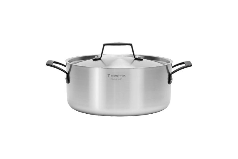 Caçarola Tramontina Funda Em Aço Inox Corpo Triplo Grano Black 24cm Caçarola Tramontina Funda Em Aço Inox Corpo Triplo Grano Black 24cm