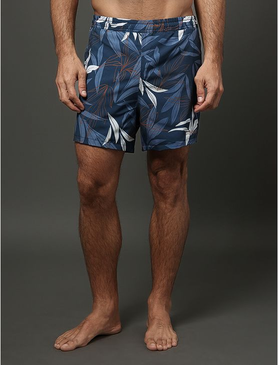 Shorts D'Água Masculino Dupla Face Hibiscus Calvin Klein Swimwear - Marinho Shorts D'Água Masculino Dupla Face Hibiscus Calvin Klein Swimwear Marinho p