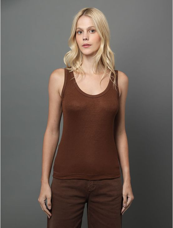Regata Feminina Nadadora Decote u Calvin Klein - Marrom Regata Feminina Nadadora Decote u Calvin Klein Marrom p Regata Feminina Nadadora Decote u Calvin Klein - Marrom Regata Feminina Nadadora Decote u Calvin Klein Marrom p