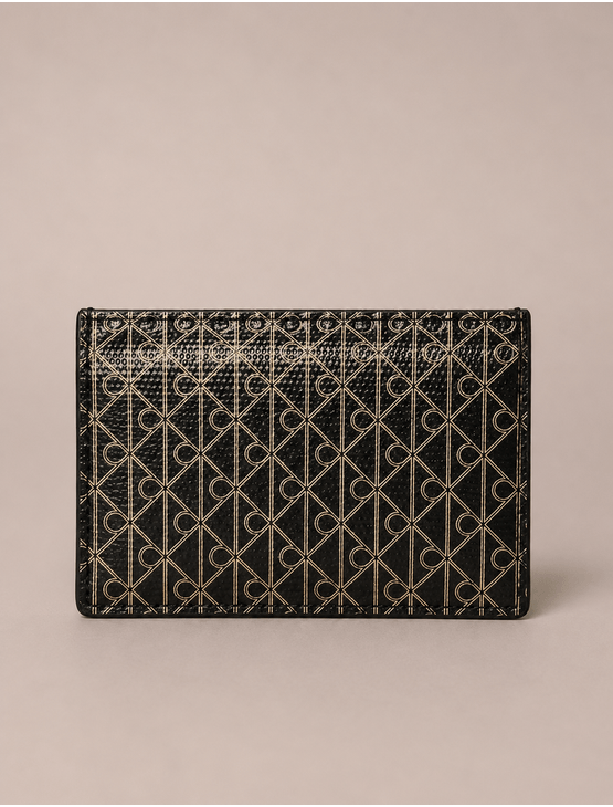 Carteira Calvin Klein Feminina Monograma Aop - Preto Carteira Calvin Klein Feminina Monograma Aop Preto u