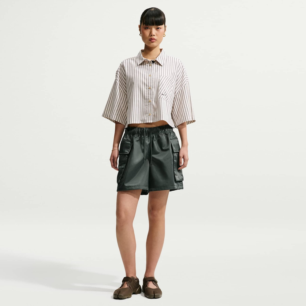 Shorts Nike Satin Cargo Feminino Shorts Nike Satin Cargo Feminino