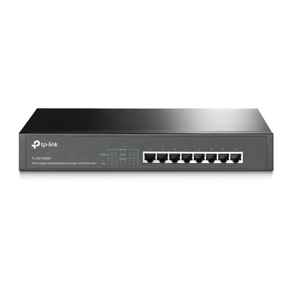 Switch TP-Link Gigabit 8 Portas PoE+ TL-SG1008MP