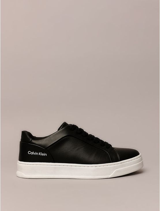 Tênis Couro Calvin Klein - Preto Tênis Couro Calvin Klein Preto 34