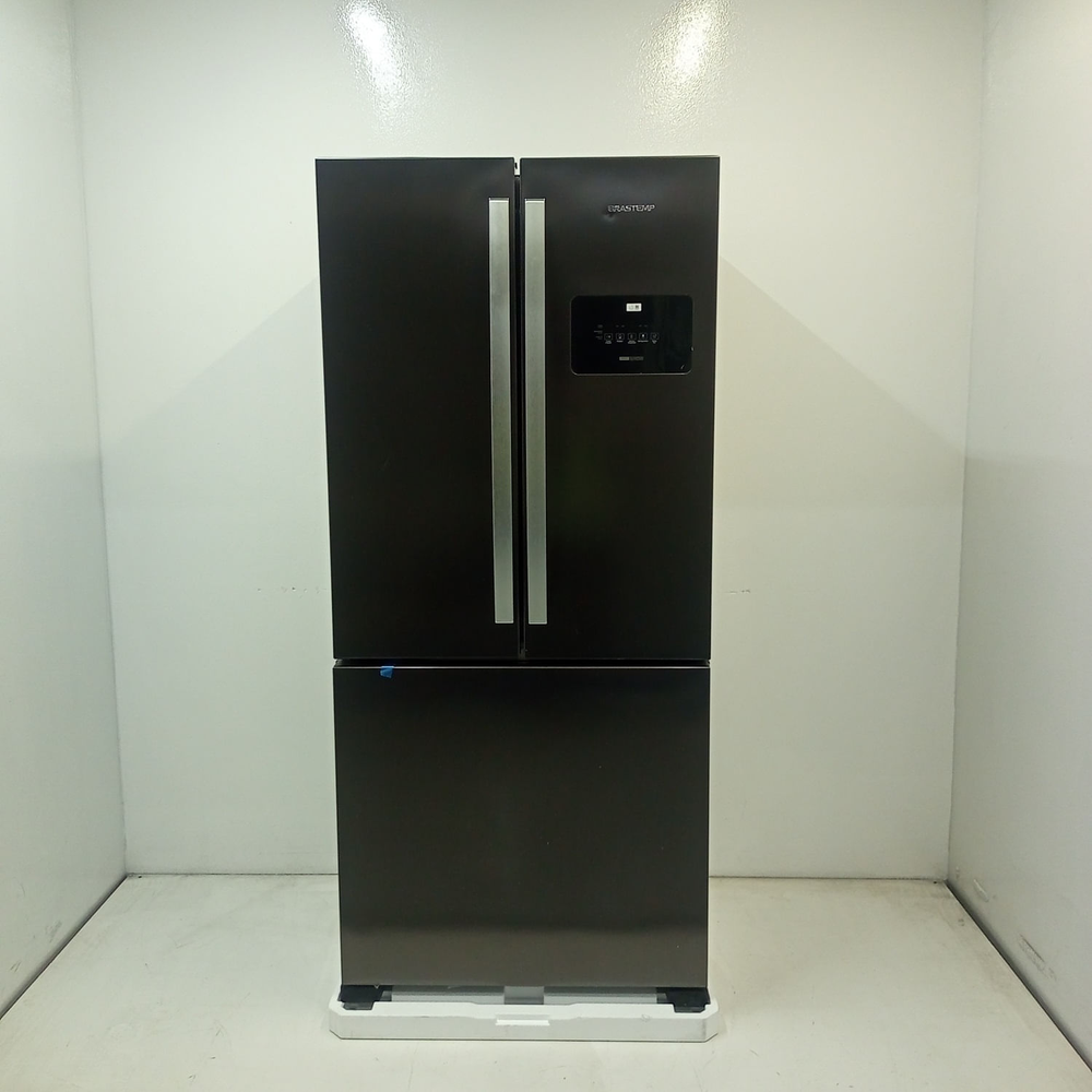 Geladeira Frost Free French Door 3 Black Inox Brastemp - Bro85mebs3_Wbom_Jh6470111 220V Geladeira Frost Free French Door 3 Black Inox Brastemp - Bro85mebs3_Wbom_Jh6470111 220V