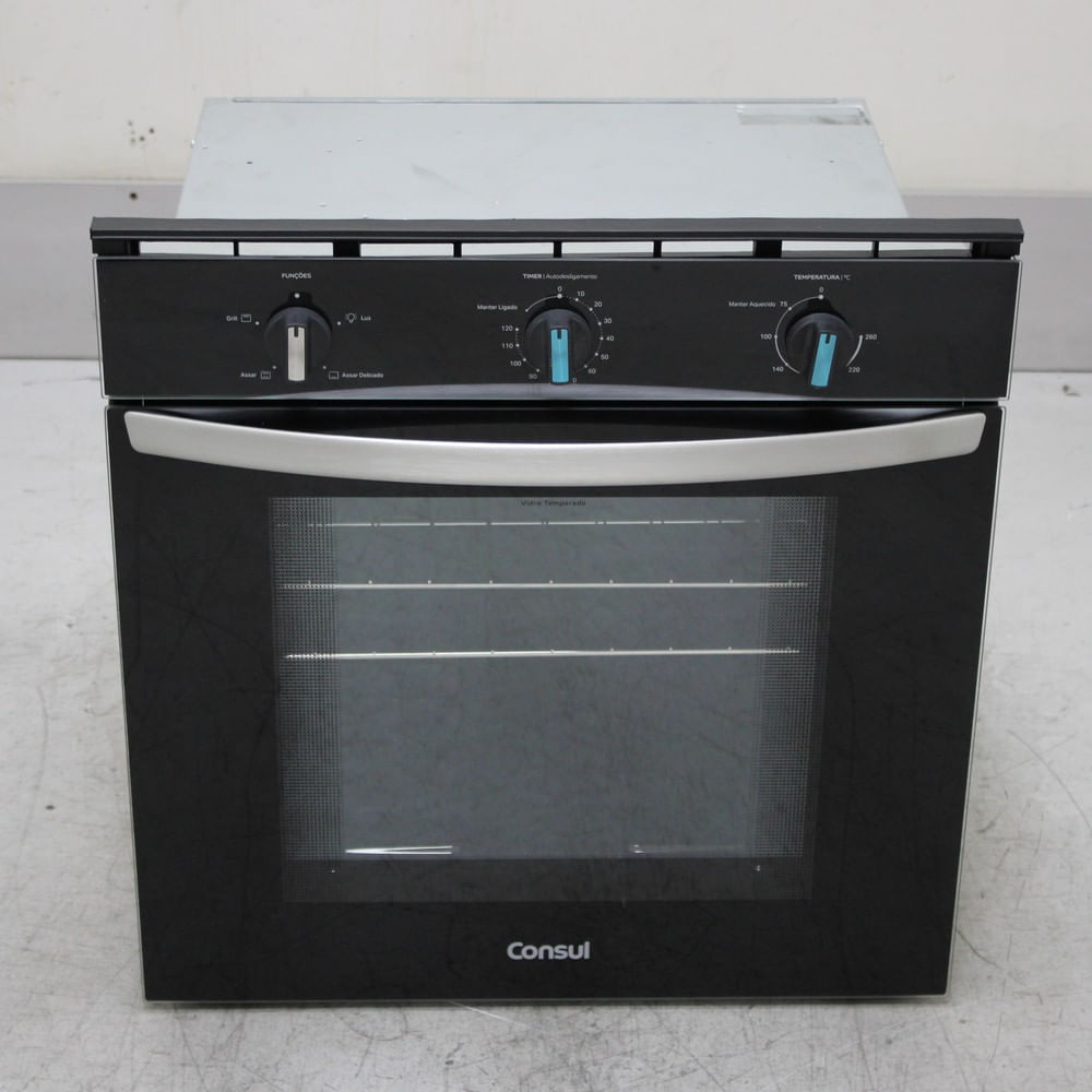 Forno De Embutir Elétrico Consul 84 Litros Preto Com Timer Autodesligamento E Grill - Cob84beas1_Wexcele_Ch6783676 110V
