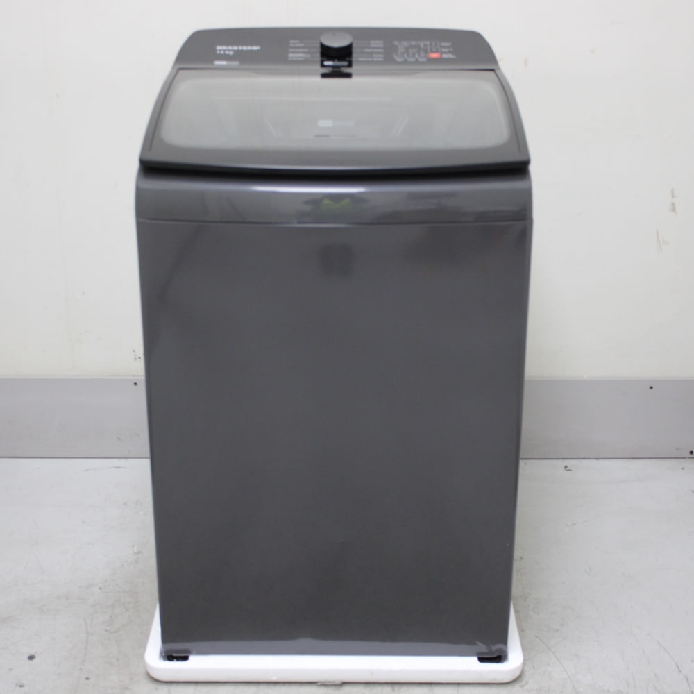 Máquina De Lavar Cinza Platinum Brastemp 14Kg Com Smart Sensor E Função Reduzir Tempo - Bwj14a9as3_Wbom_Ch6611993 110V
