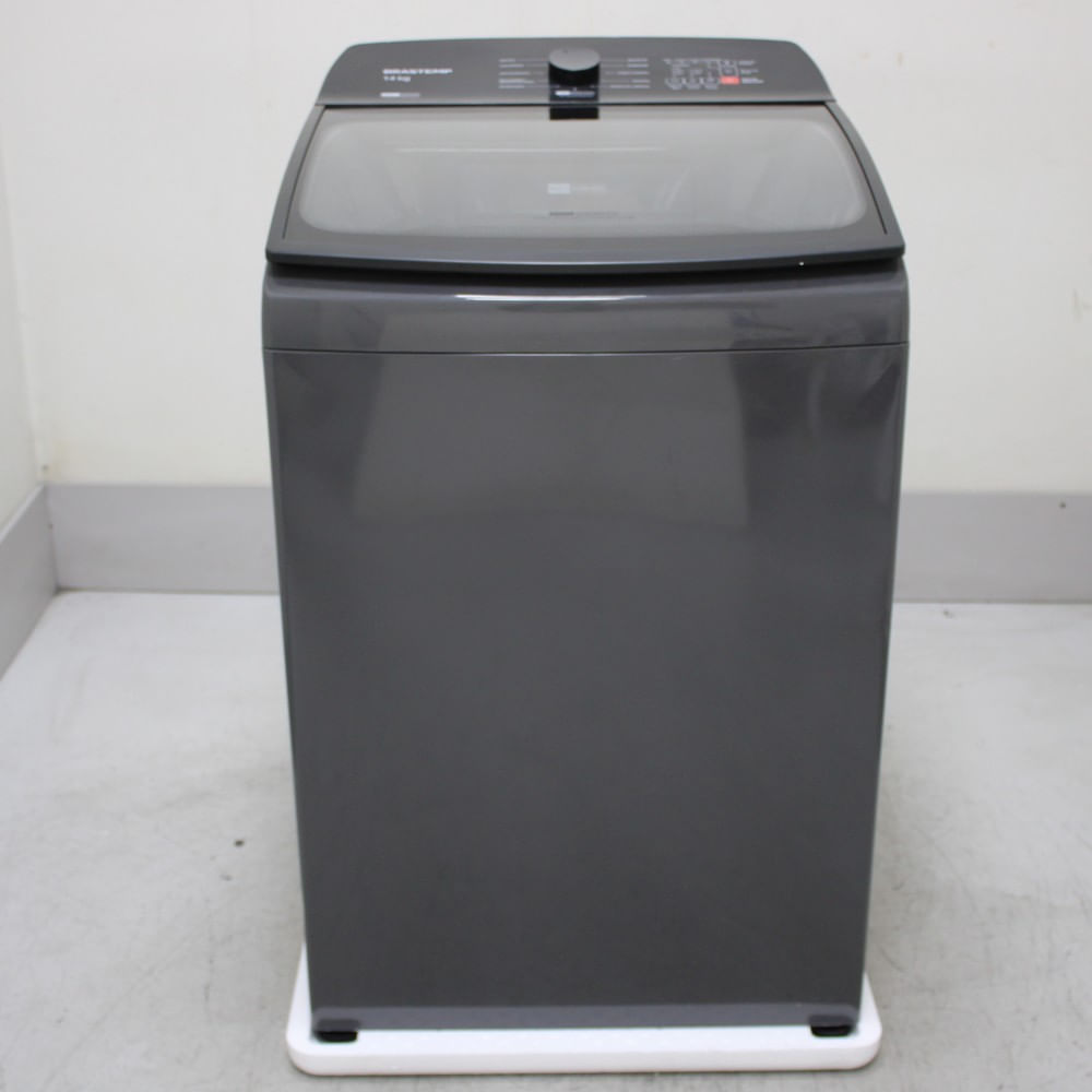 Máquina De Lavar Cinza Platinum Brastemp 14Kg Com Smart Sensor E Função Reduzir Tempo - Bwj14a9as2_Wotimo_Ch6607020 110V