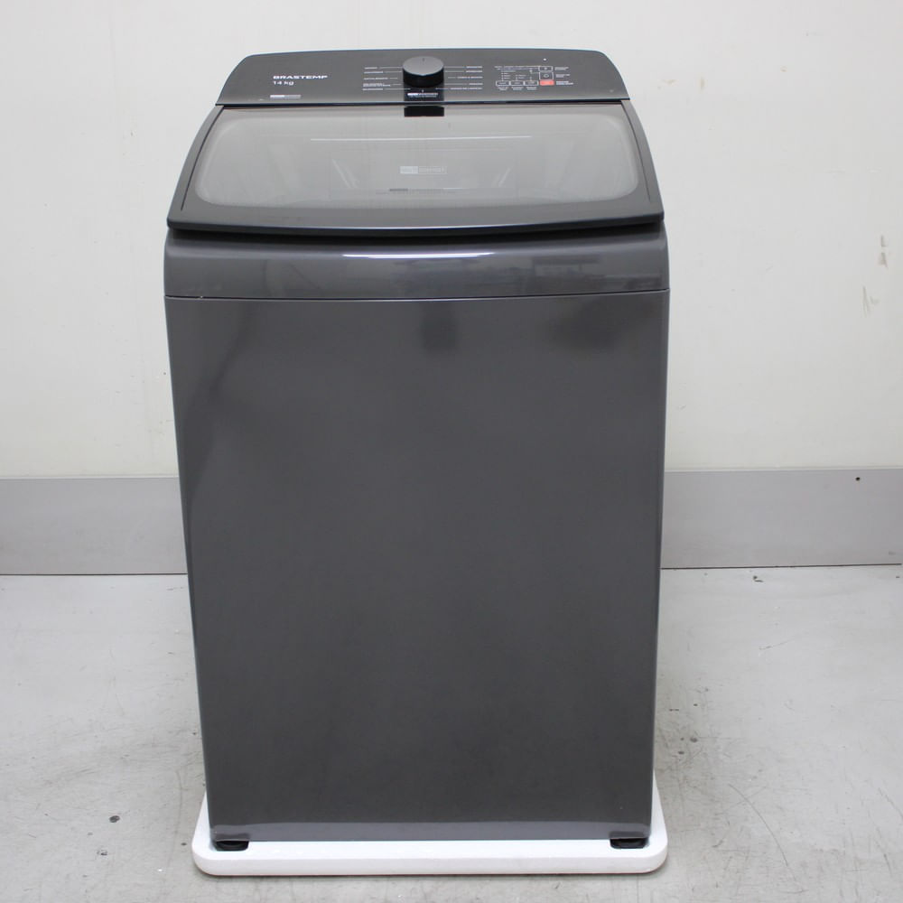Máquina De Lavar Cinza Platinum Brastemp 14Kg Com Smart Sensor E Função Reduzir Tempo - Bwj14a9as2_Wotimo_Ch6605260 110V