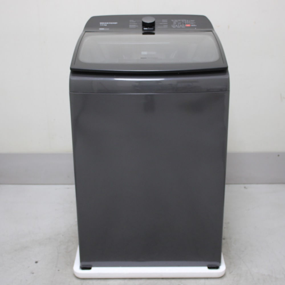 Máquina De Lavar Cinza Platinum Brastemp 14Kg Com Smart Sensor E Função Reduzir Tempo - Bwj14a9as2_Wotimo_Ch6605566 110V