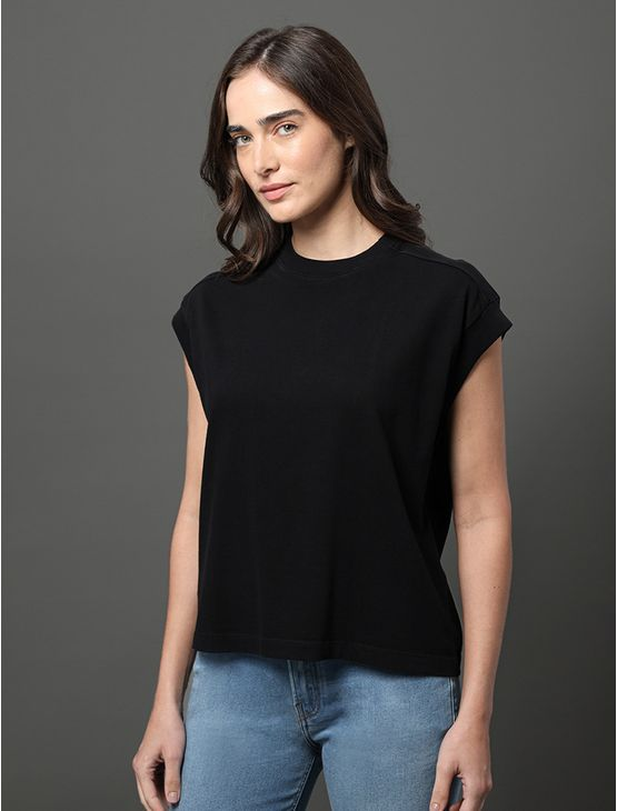 Blusa Feminina Malha Rugby Calvin Klein Jeans - Preto Blusa Feminina Malha Rugby Calvin Klein Jeans Preto Gg Blusa Feminina Malha Rugby Calvin Klein Jeans - Preto Blusa Feminina Malha Rugby Calvin Klein Jeans Preto Gg