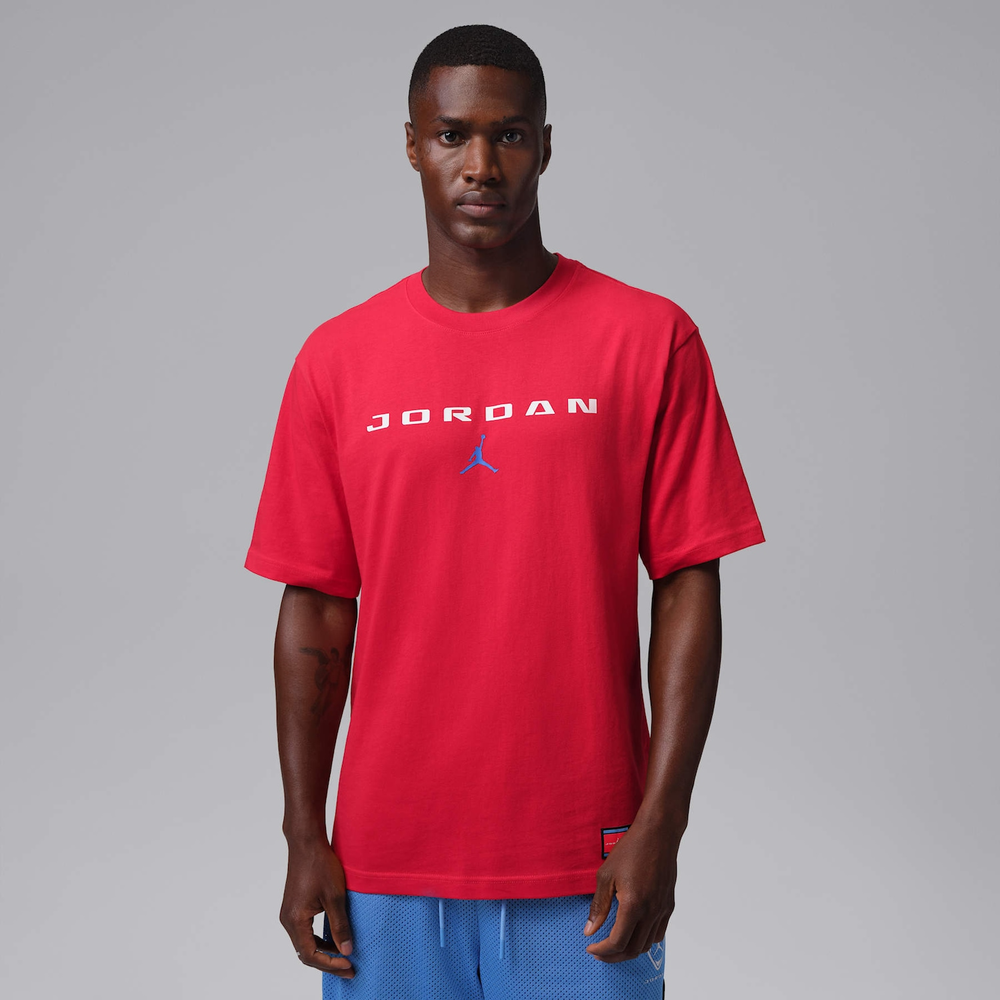 Camiseta Jordan Brooklyn Fleece Labor Graphic Masculina Camiseta Jordan Brooklyn Fleece Labor Graphic Masculina