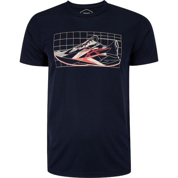 Camiseta Masculina ASICS Manga Curta Estampa Treino Camiseta Masculina ASICS Manga Curta Estampa Treino