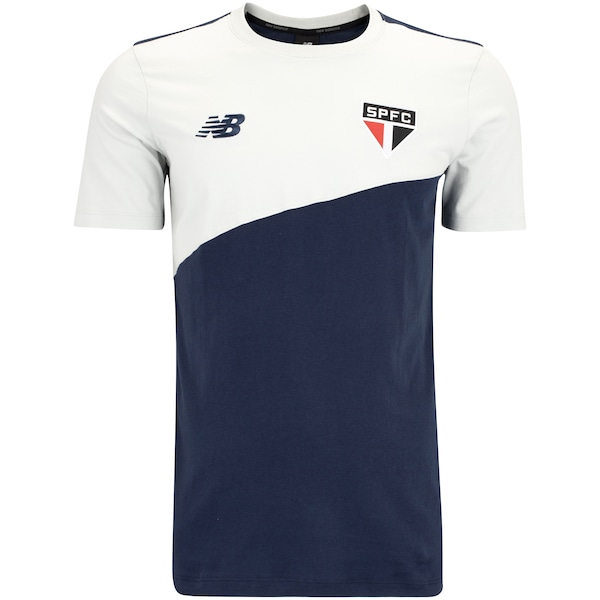 Camiseta de Viagem do São Paulo 24 New Balance Masculina Camiseta de Viagem do São Paulo 24 New Balance Masculina
