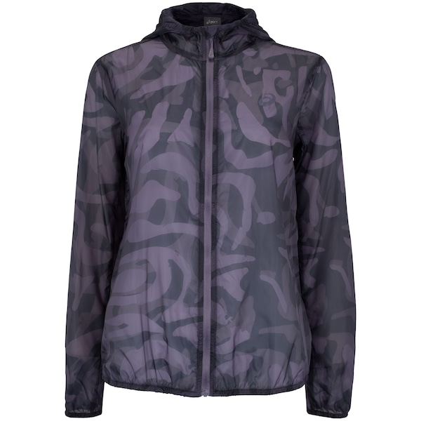 Jaqueta Corta-Vento Feminina ASICS com Capuz Kumadori Packable Jaqueta Corta-Vento Feminina ASICS com Capuz Kumadori Packable