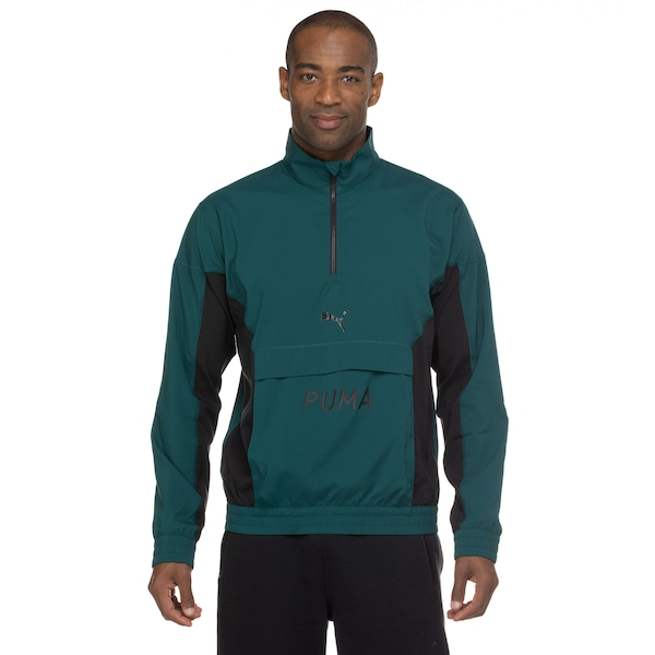 Blusão Puma Train Fit Woven 1/2 Zíper - Masculino Blusão Puma Train Fit Woven 1/2 Zíper - Masculino