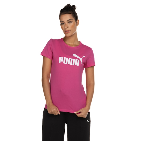 Camiseta Feminina Puma Manga Curta LS ESS Logo Camiseta Feminina Puma Manga Curta LS ESS Logo