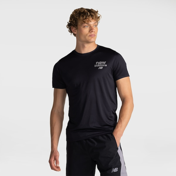 Camiseta New Balance Left Chest Graph Masculina Camiseta New Balance Left Chest Graph Masculina