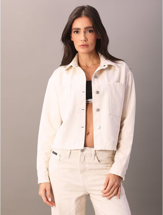 Overshirt Color Feminino Estampa a Laser - Off White Overshirt Color Feminino Estampa a Laser Off White Gg Overshirt Color Feminino Estampa a Laser - Off White Overshirt Color Feminino Estampa a Laser Off White Gg