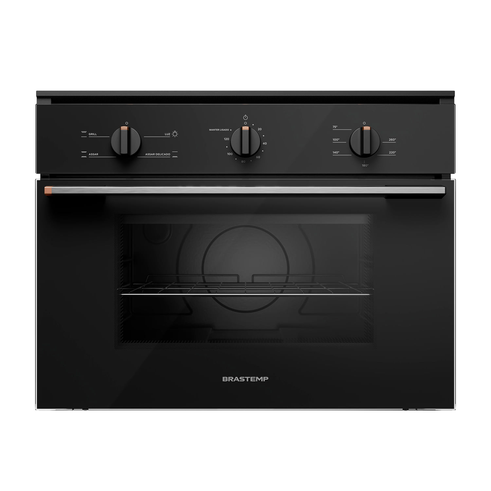 Forno De Embutir Elétrico 47 Litros Com 3 Modos De Preparo Preto Brastemp - Bob47ae 110V