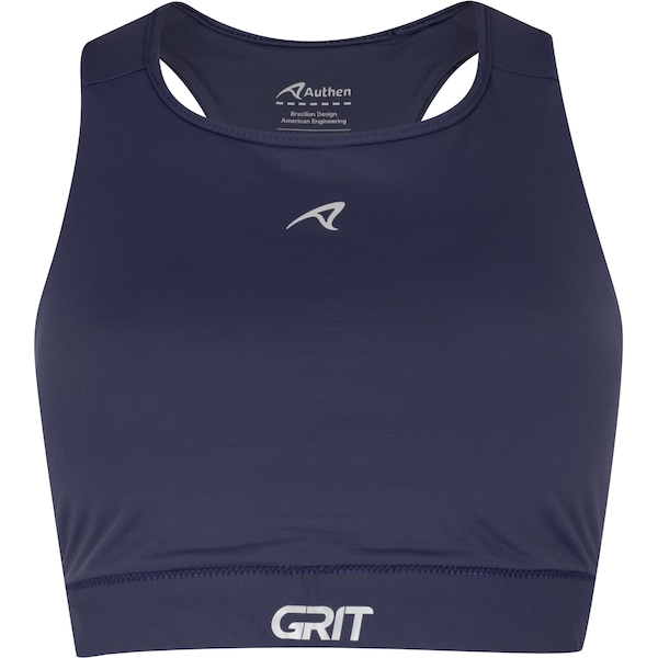 Top Fitness Authen Grit Bossa Nadador com Bolso Feminino com Bojo