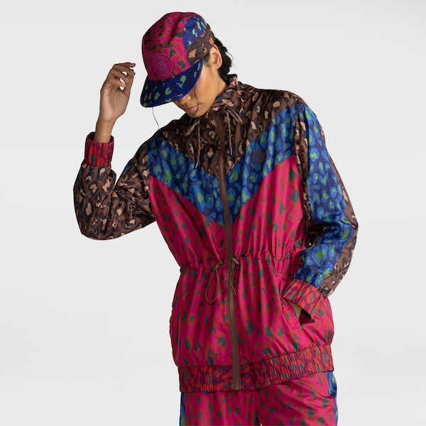 Jaqueta Farm Nylon Leopardo Bex Feminina