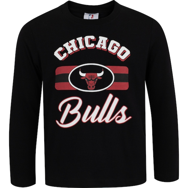 Camiseta do Chicago Bulls Infantil NBA Manga Longa Placement N0324