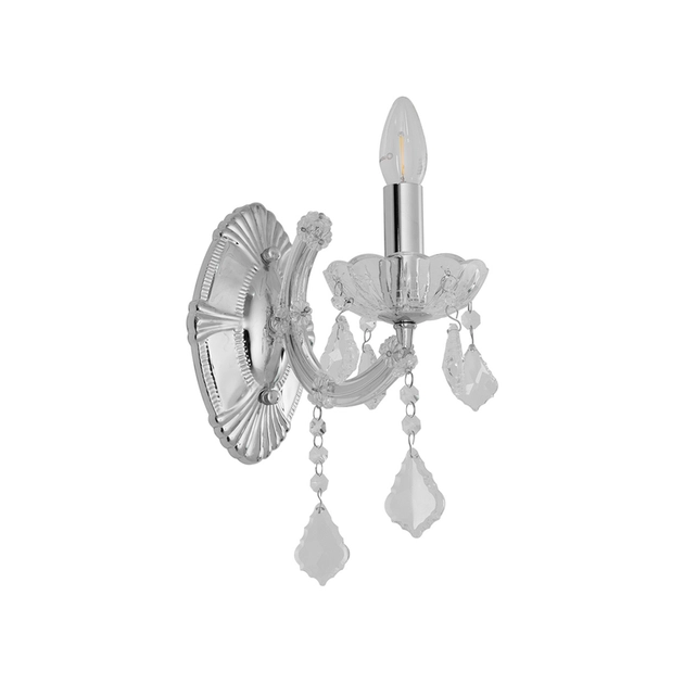 Arandela Cristal K9 Metal Cromado Florenca Arandela Cristal K9 Metal Cromado Florenca