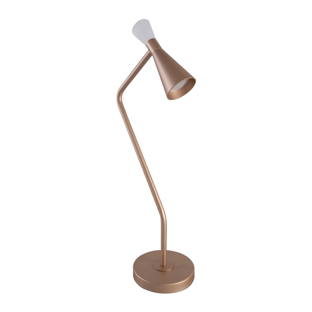 Luminaria De Mesa Led Aluminio Champagne 6W 3000K Ramus Luminaria De Mesa Led Aluminio Champagne 6W 3000K Ramus