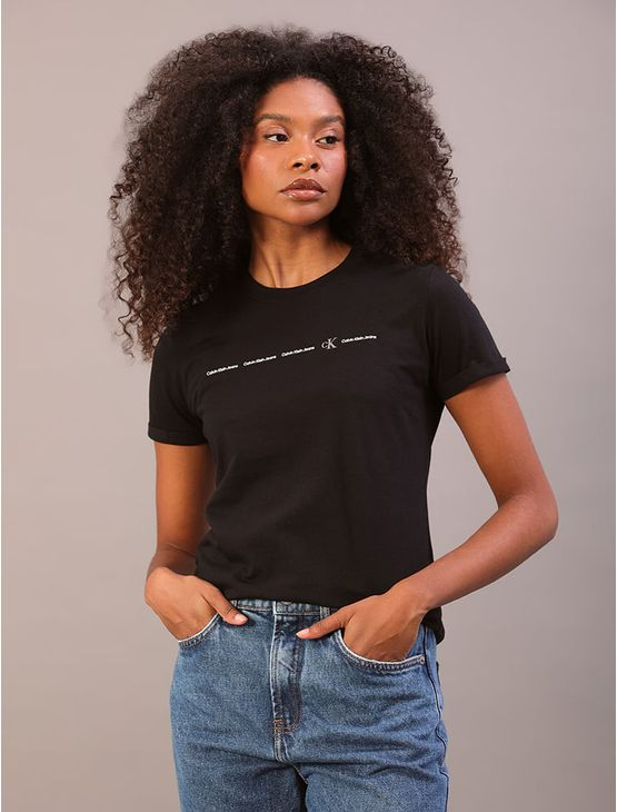Camiseta Feminina Regular - Preto Camiseta Feminina Regular Preto m Camiseta Feminina Regular - Preto Camiseta Feminina Regular Preto m