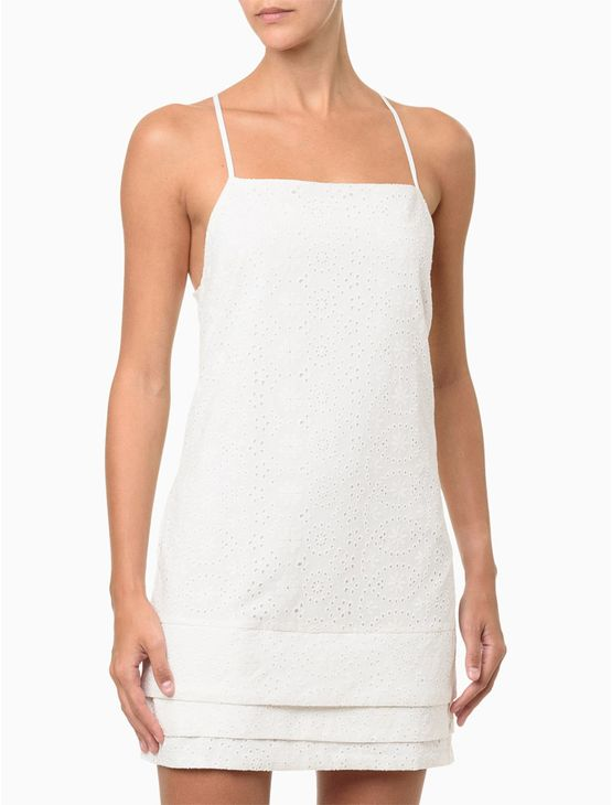 Vestido Feminino Curto Laise Calvin Klein Jeans - Branco Vestido Feminino Curto Laise Calvin Klein Jeans Branco 44 Vestido Feminino Curto Laise Calvin Klein Jeans - Branco Vestido Feminino Curto Laise Calvin Klein Jeans Branco 44