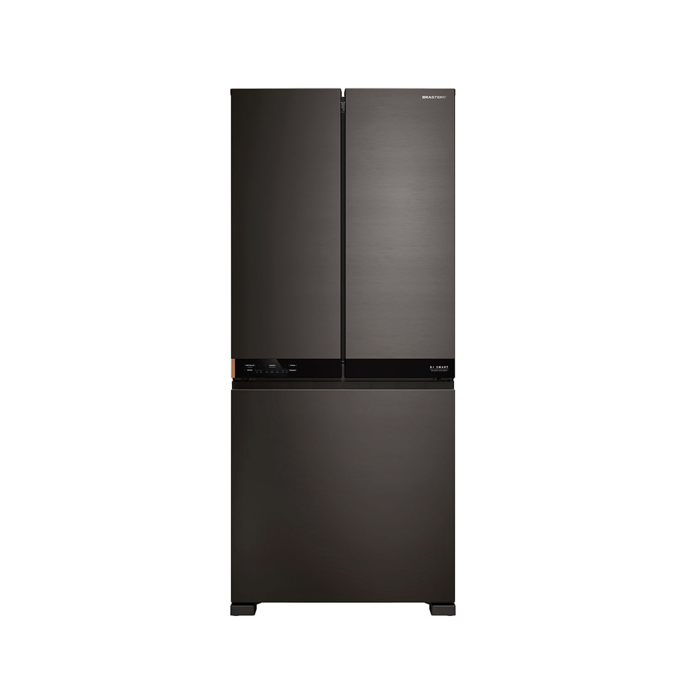 Geladeira Inteligente B= Smart 3 Portas French Door Frost Free 630L Cor Black Inox Brastemp - Bro88ae Bivolt