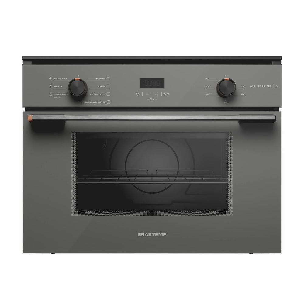 Forno De Embutir Elétrico 47 Litros Com Air Fryer Pro Cinza Brastemp - Box47ar 110V Forno De Embutir Elétrico 47 Litros Com Air Fryer Pro Cinza Brastemp - Box47ar 110V